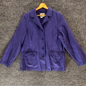 L.L. Bean Women's Deep Purple Blazer Size 12
